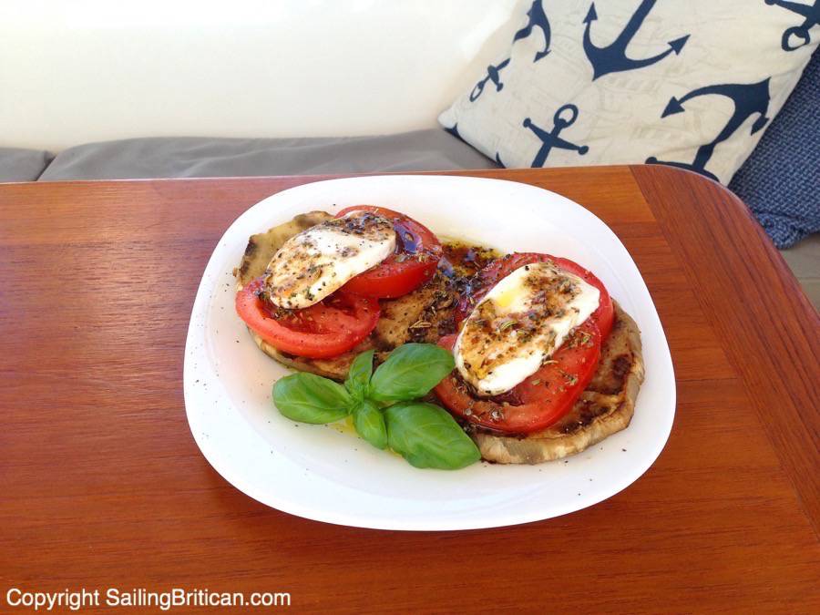 Eggplant Mozzarella Stacks for Sailors