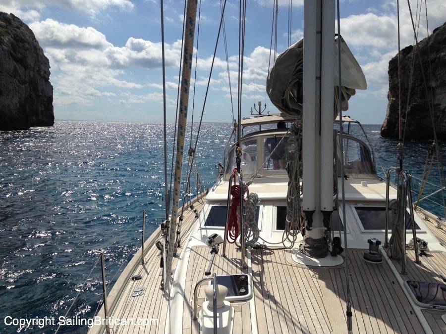 Sailing around Minorca