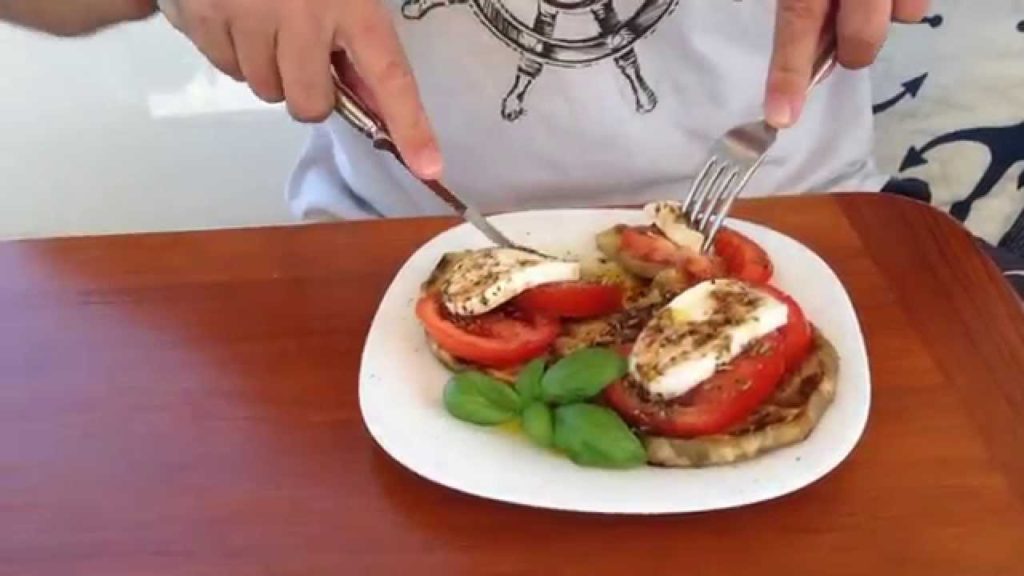 Eggplant Mozzarella Stacks