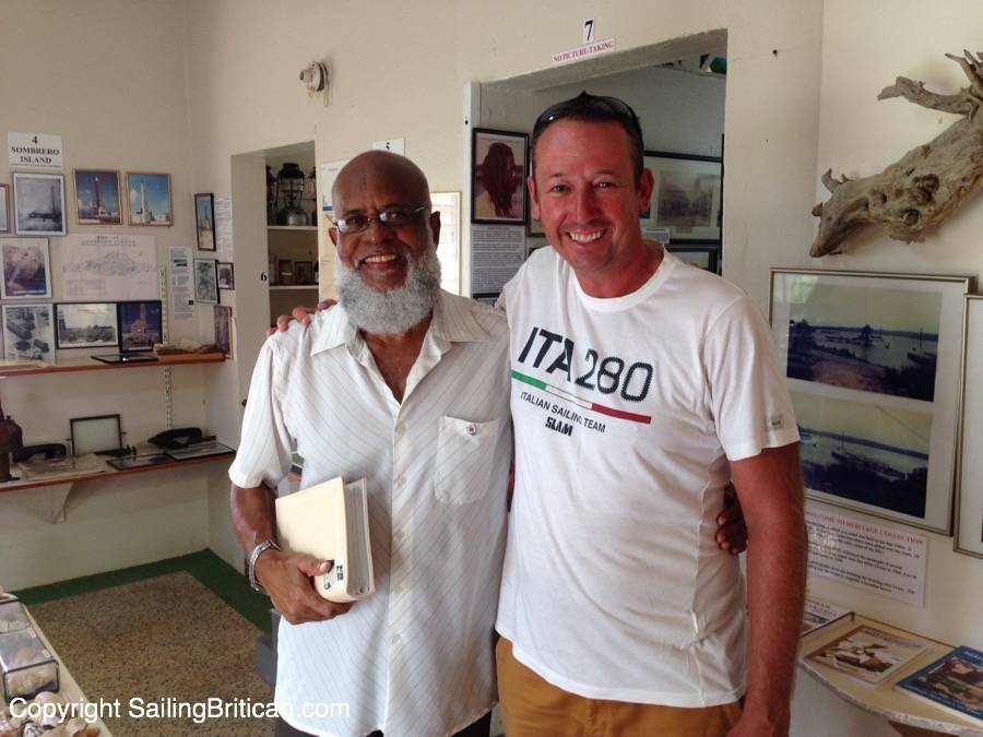 Simon with Mr. Colville Petty - an amazing Anguilla historian