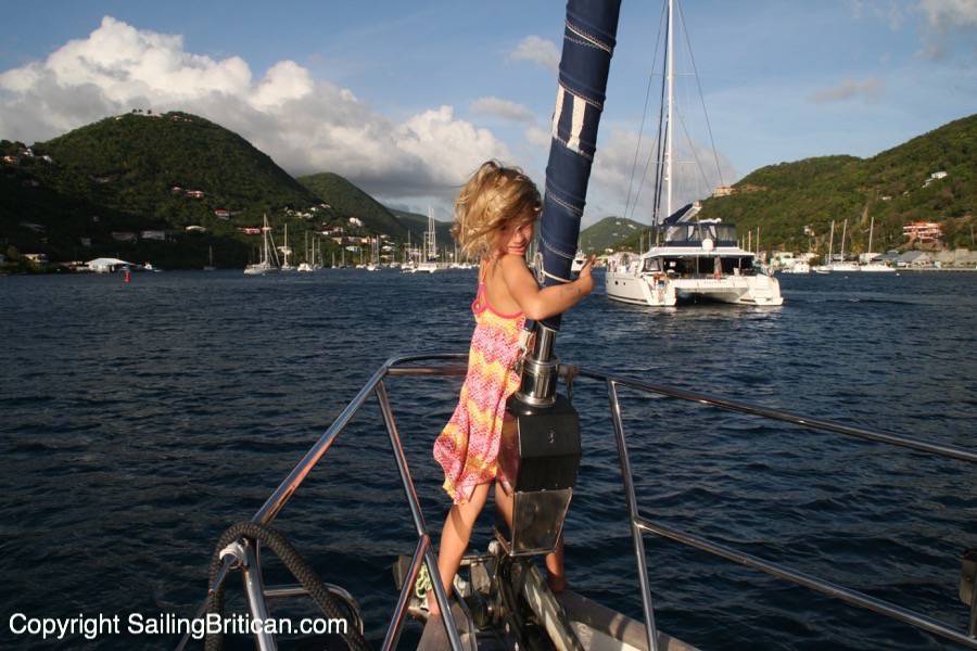 Sailing around British Virgin Islands