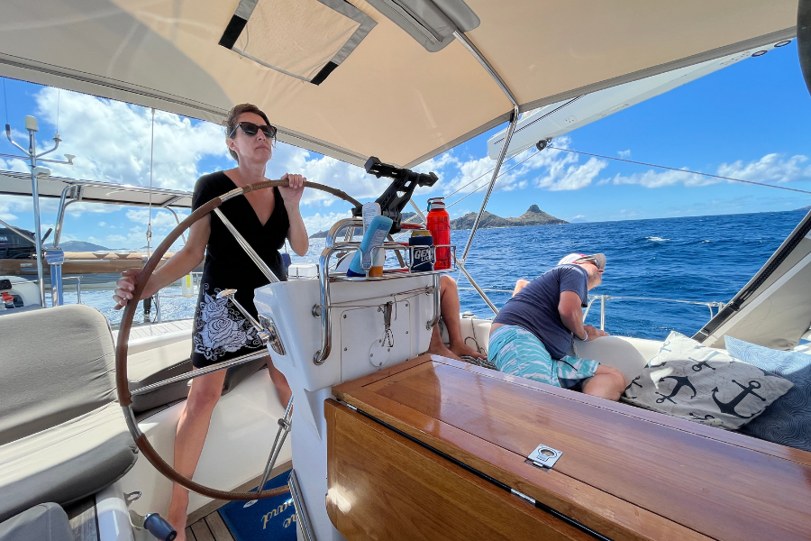Sailing with a preventer