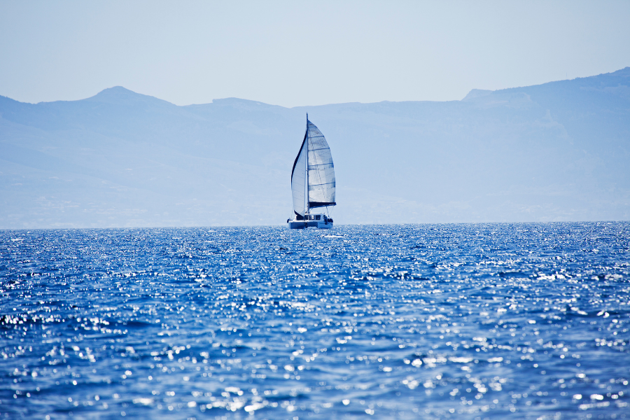 learn to sail on a catamaran