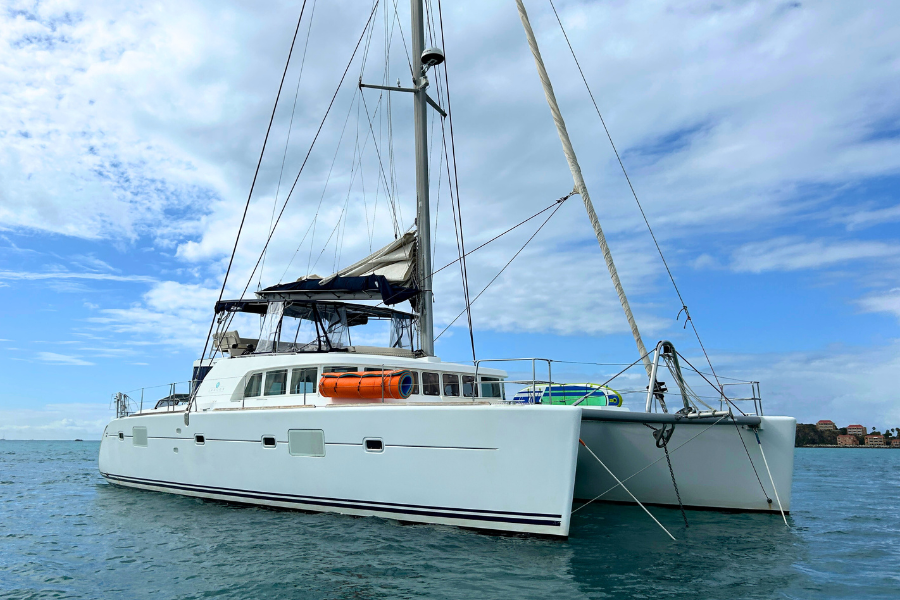 learn to sail on a catamaran