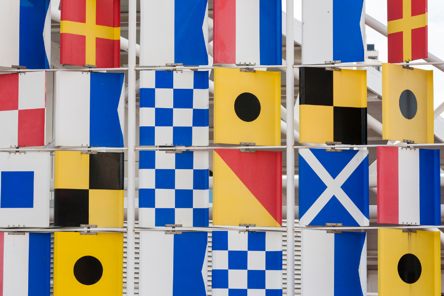 sailing boat flags