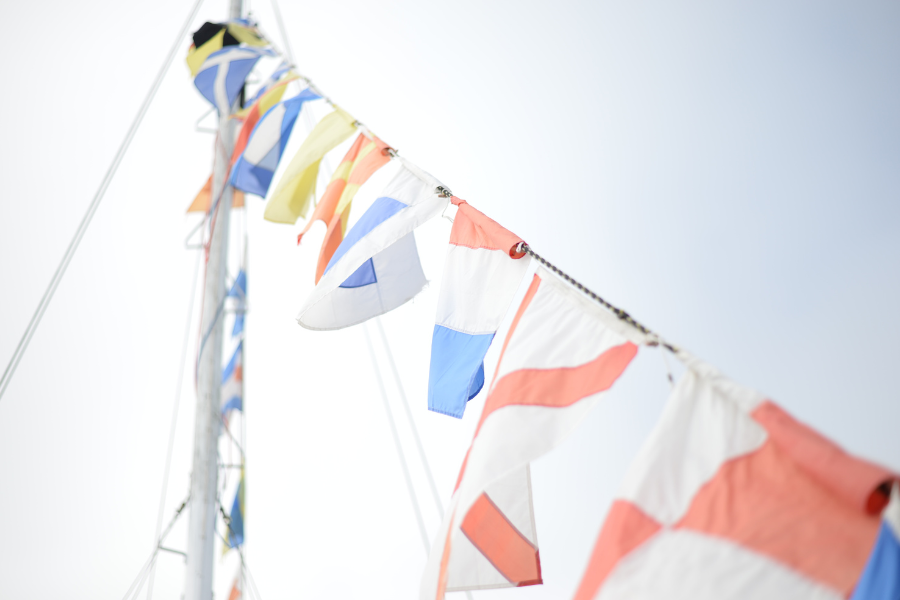 sailing boat flags